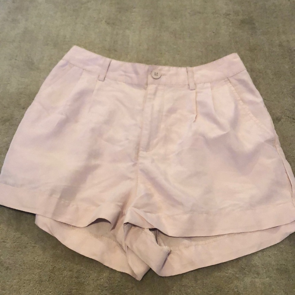 Pink high waisted shorts